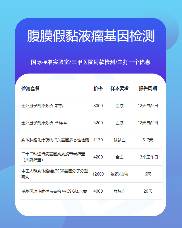 銀川腹膜假黏液瘤基因檢測要在哪里做