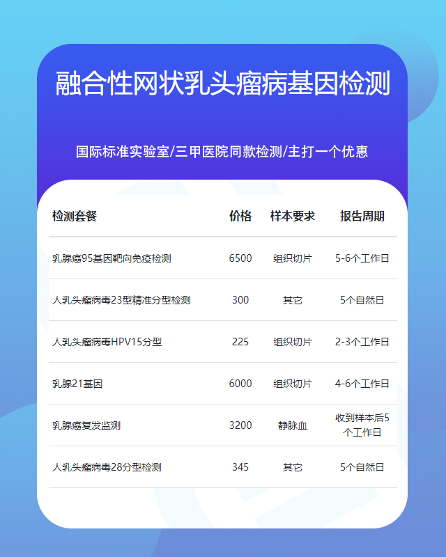 天津融合性網狀乳頭瘤病基因檢測什么樣本最好