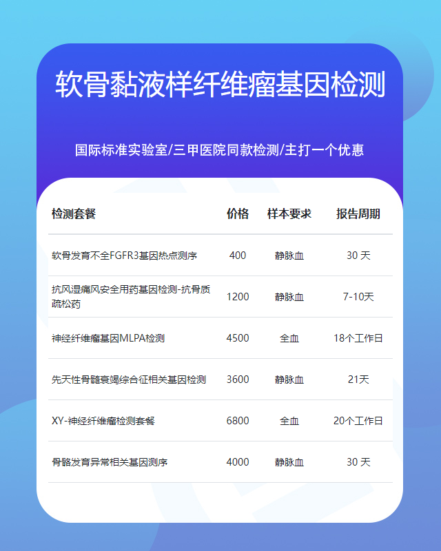 宿州軟骨黏液樣纖維瘤基因檢測需要什么手續辦理
