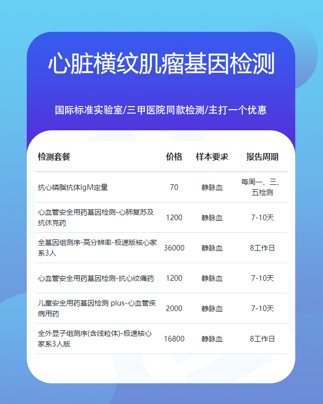 揚州心臟橫紋肌瘤基因檢測需要多長時間出來報告