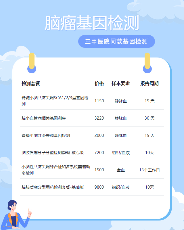 淄博腦瘤基因檢測得多少錢