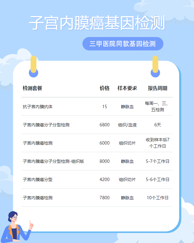 珠海子宮內膜癌基因檢測需要什么樣本保存