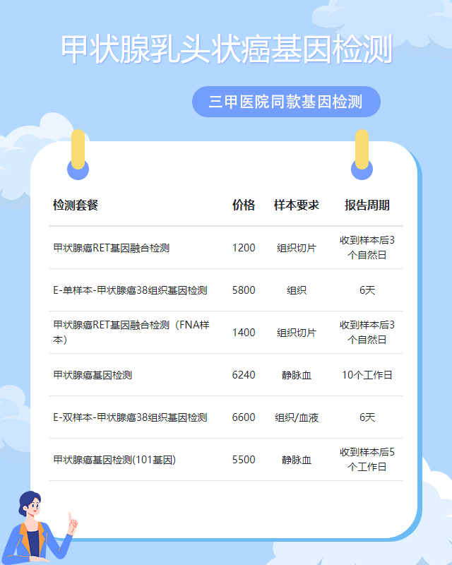 九江甲狀腺乳頭狀癌基因檢測如何收費