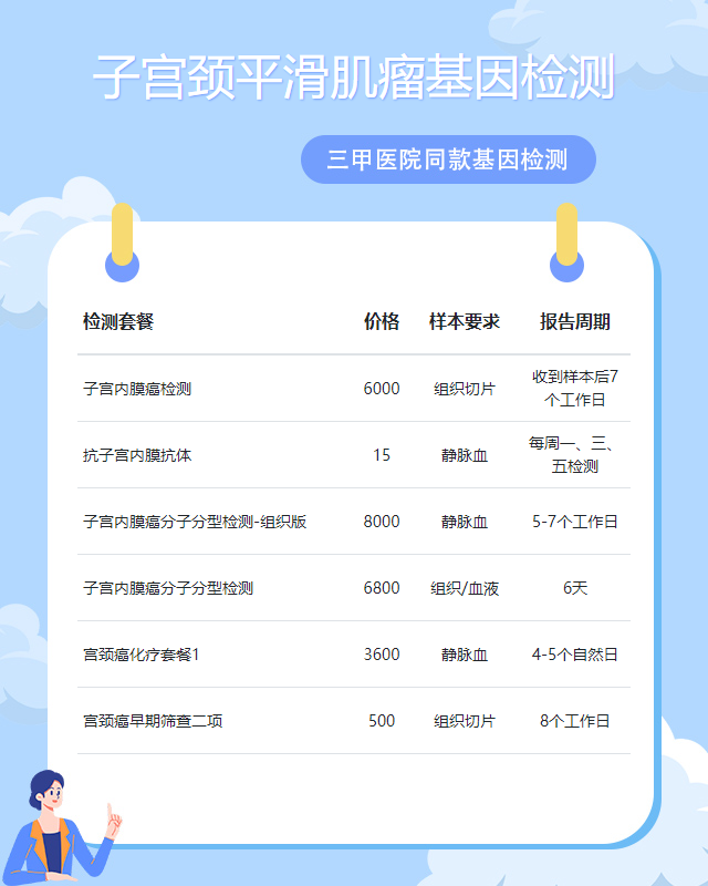 珠海子宮頸平滑肌瘤基因檢測價錢怎樣