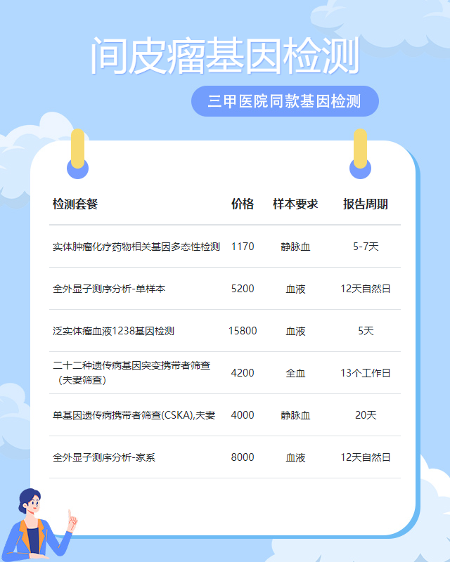 咸陽間皮瘤基因檢測需要什么東西最準確