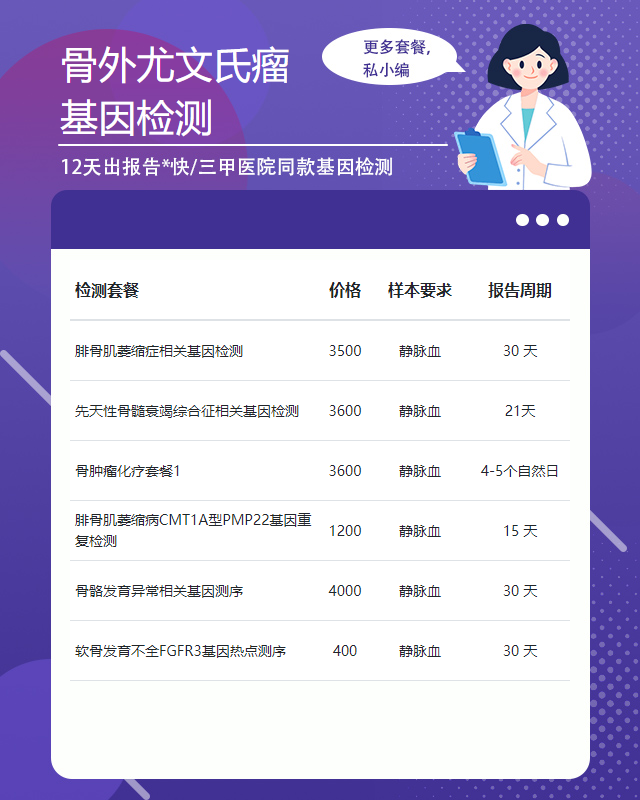 長沙骨外尤文氏瘤基因檢測掛哪個科室