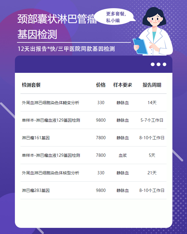 駐馬店頸部囊狀淋巴管瘤基因檢測可以私下做嗎