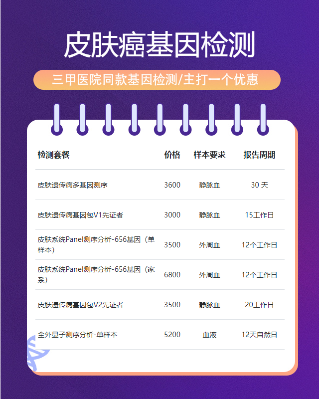深圳皮膚癌基因檢測需提供什么東西