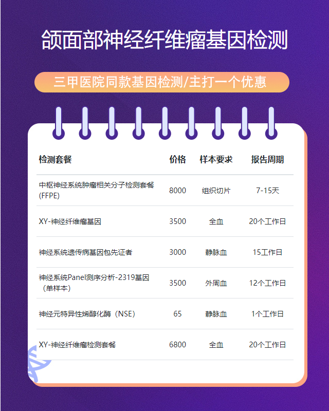 信陽頜面部神經纖維瘤基因檢測機構有多少家