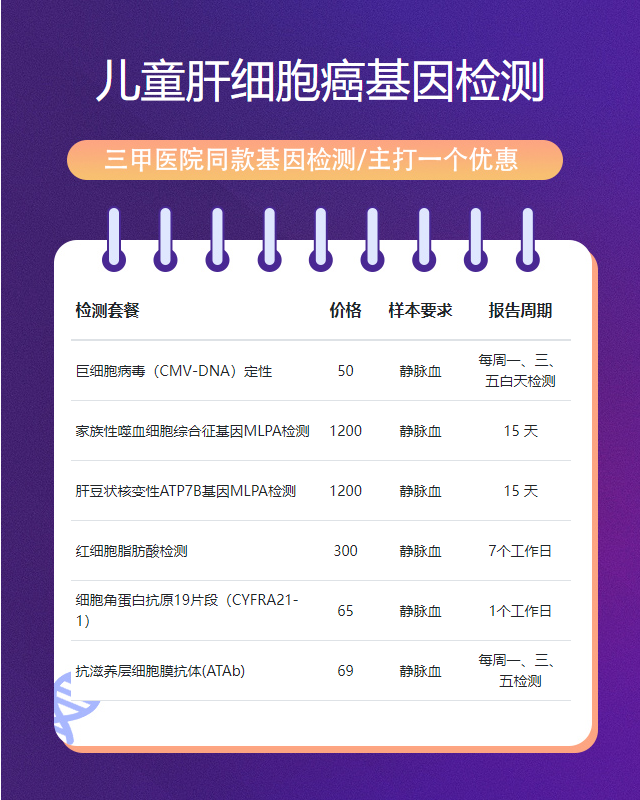 聊城兒童肝細胞癌基因檢測需要多長時間出結(jié)果