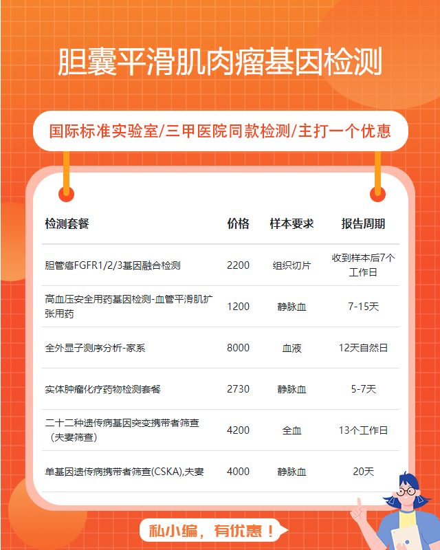岳陽膽囊平滑肌肉瘤基因檢測報告多久出來