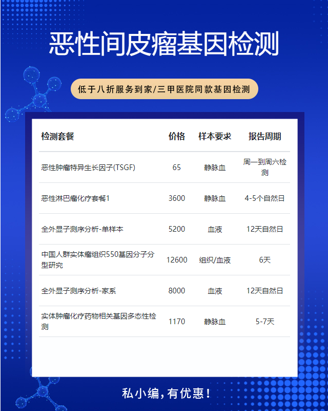 遵義惡性間皮瘤基因檢測(cè)一般哪里可以做
