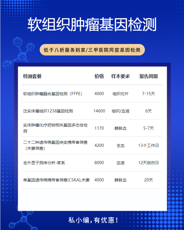 衡陽軟組織腫瘤基因檢測都有哪些