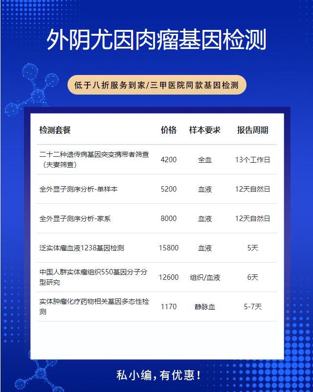 濟寧外陰尤因肉瘤基因檢測哪家醫院可以做