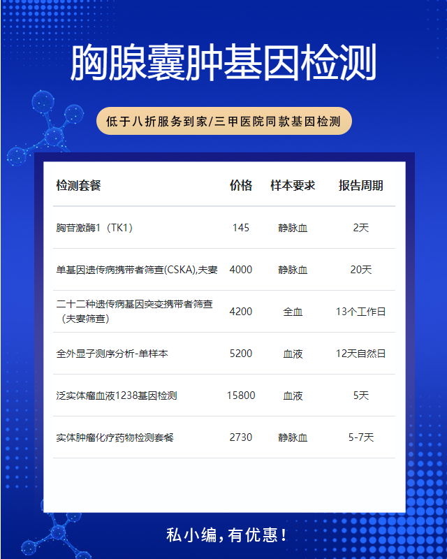 泰安胸腺囊腫基因檢測需要哪些程序