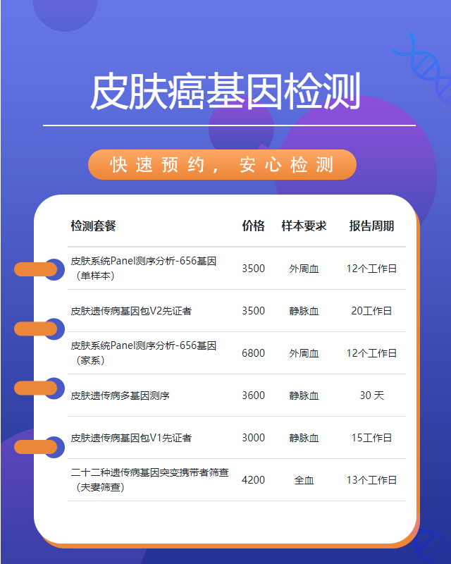 長春皮膚癌基因檢測去什么醫院