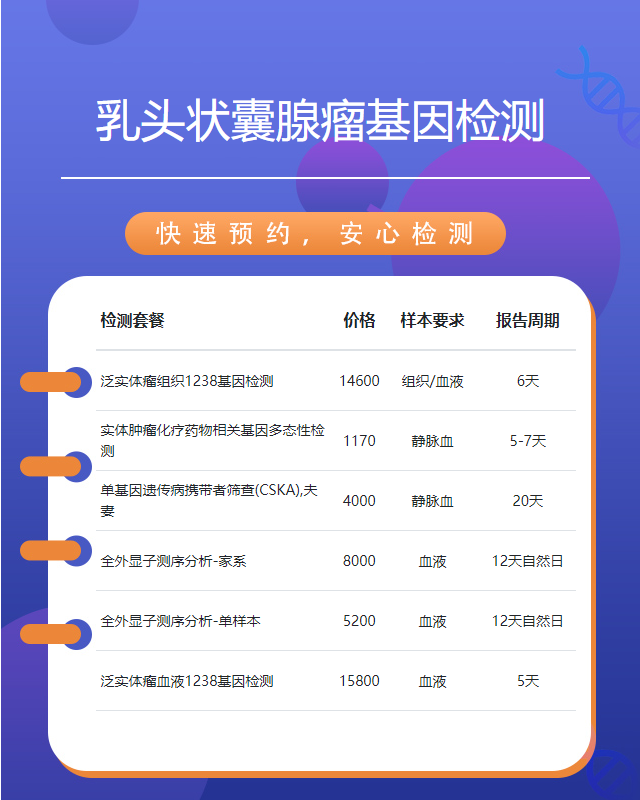 廊坊乳頭狀囊腺瘤基因檢測需要哪些證件