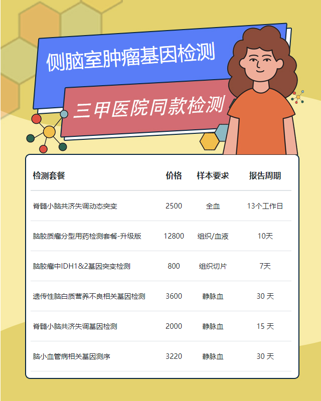 揚州側腦室腫瘤基因檢測做一次多少錢