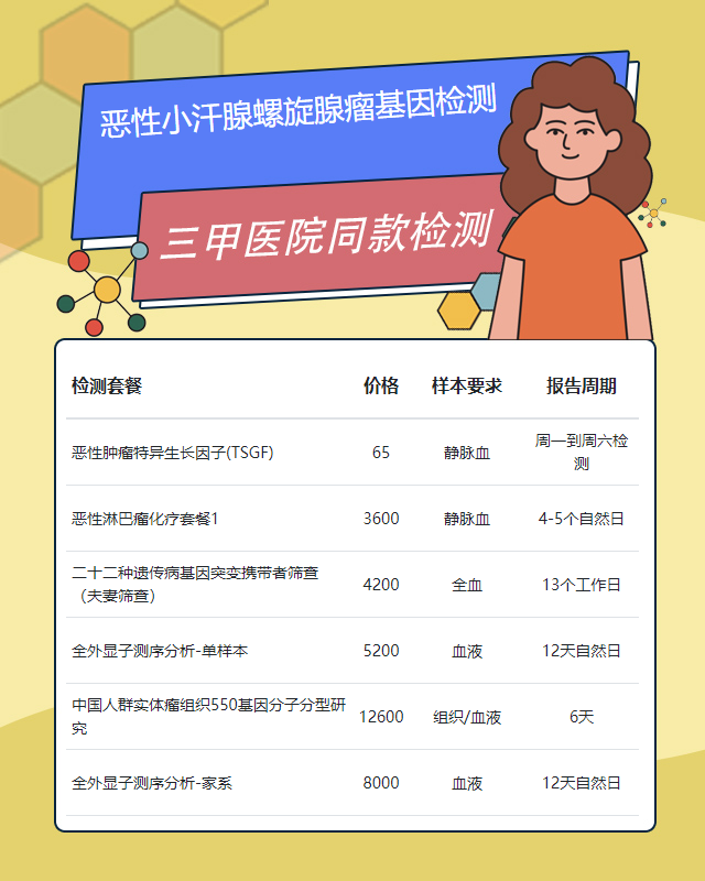 廊坊惡性小汗腺螺旋腺瘤基因檢測應準備哪些材料