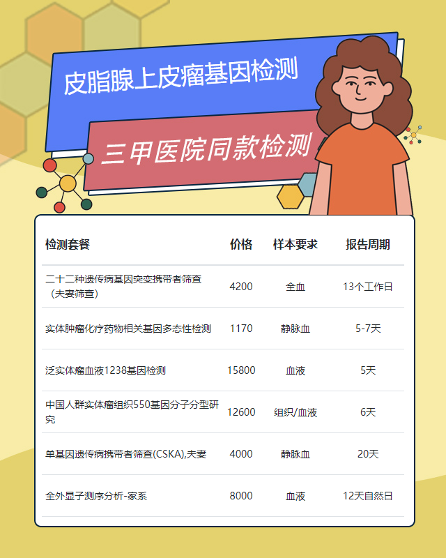 衡陽皮脂腺上皮瘤基因檢測(cè)有哪些特殊樣本