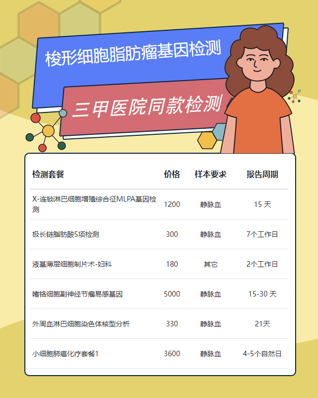 許昌梭形細(xì)胞脂肪瘤基因檢測在哪里做