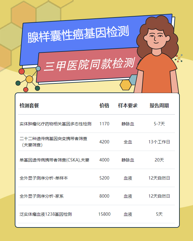 廊坊腺樣囊性癌基因檢測都要什么樣本