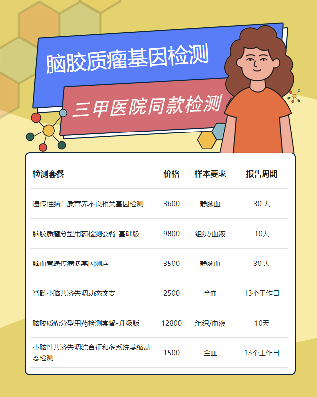 安慶腦膠質(zhì)瘤基因檢測(cè)費(fèi)用大約多少錢(qián)