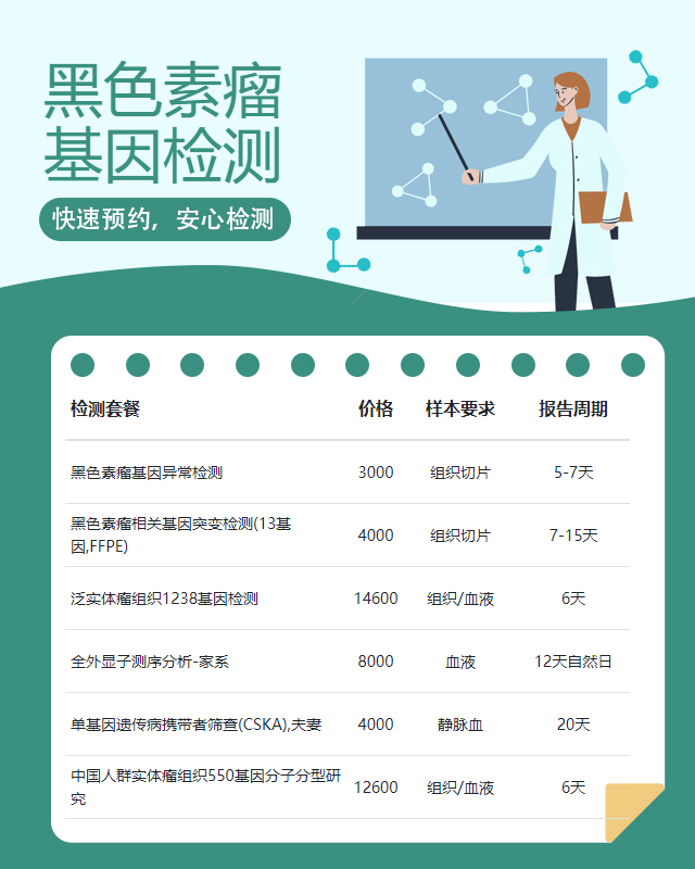 開封黑色素瘤基因檢測多久可以拿結果