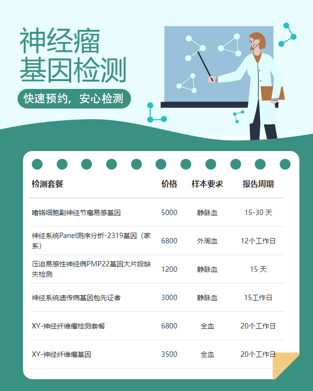 宜春神經瘤基因檢測需要提供什么樣本