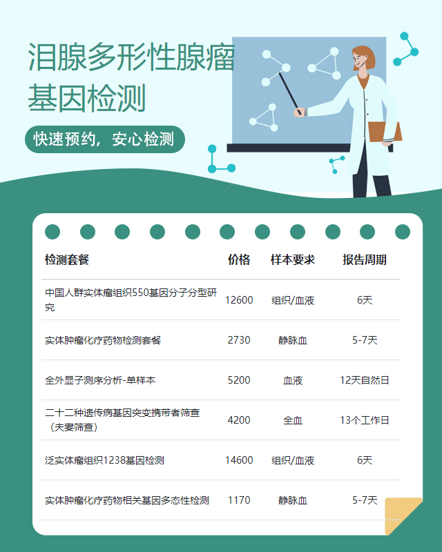 貴陽淚腺多形性腺瘤基因檢測在哪個地方