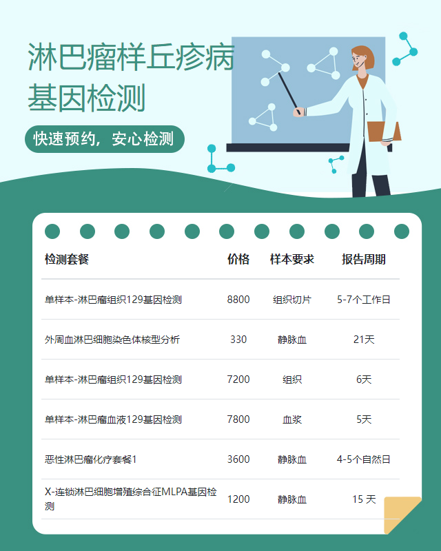 遵義淋巴瘤樣丘疹病基因檢測有哪些實驗室