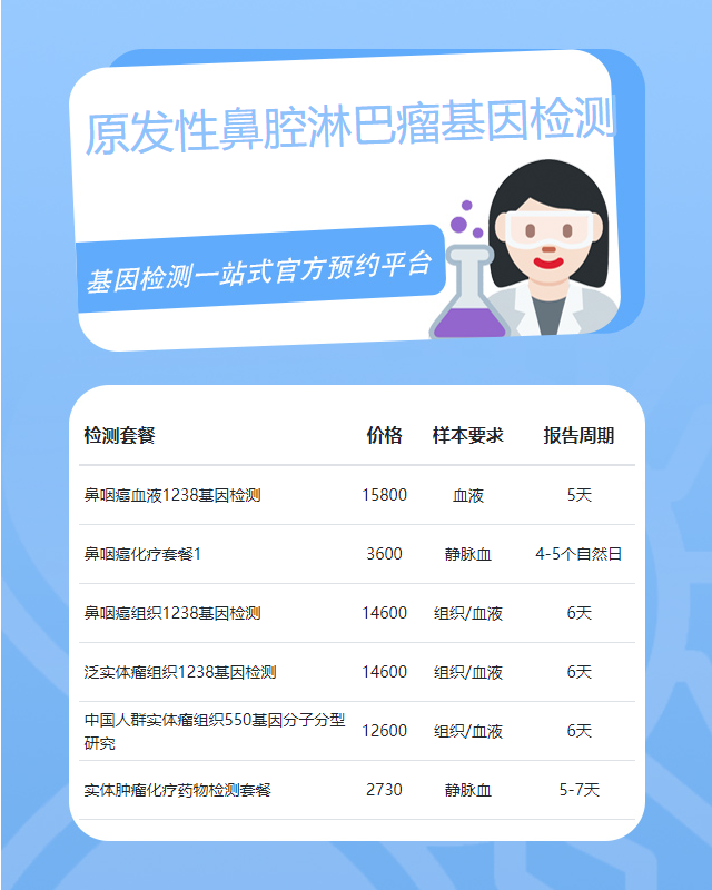 臺州原發性鼻腔淋巴瘤基因檢測可以查出哪些遺傳病