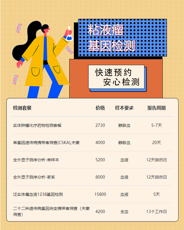 邢臺粘液瘤基因檢測費用是多少