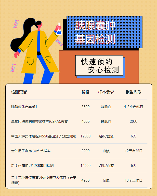 莆田胰腺囊腫基因檢測前需要準(zhǔn)備什么