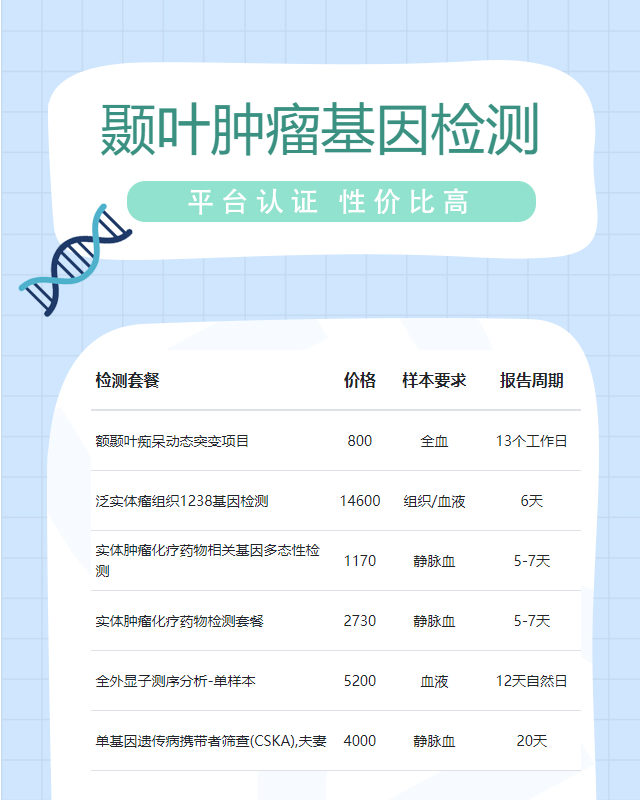 衡陽顳葉腫瘤基因檢測拿什么樣本檢測