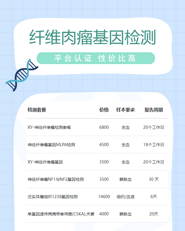 衡陽纖維肉瘤基因檢測需提供什么東西