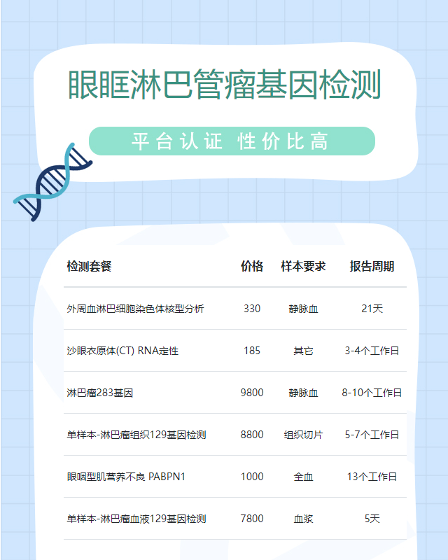 昆明眼眶淋巴管瘤基因檢測一般哪里可以做