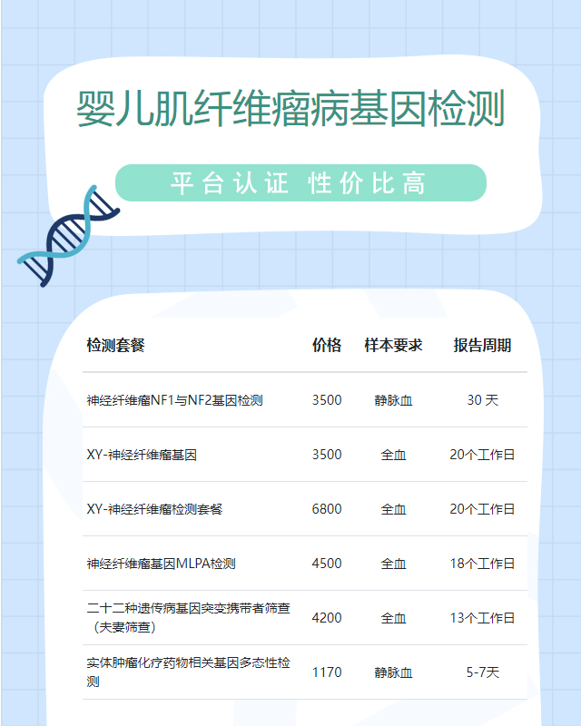 聊城嬰兒肌纖維瘤病基因檢測(cè)哪些醫(yī)院好
