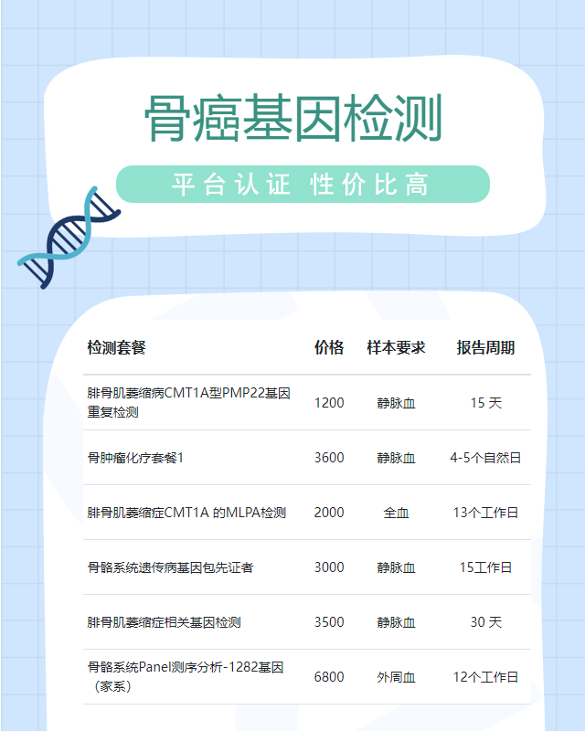 潮州骨癌基因檢測哪些醫院好