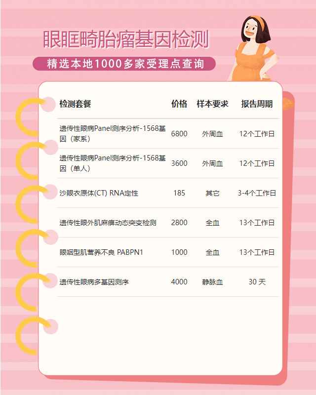 邢臺眼眶畸胎瘤基因檢測大約多少錢
