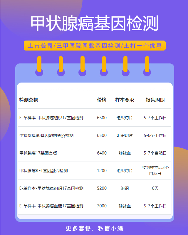 常州甲狀腺癌基因檢測需要哪些程序多少錢