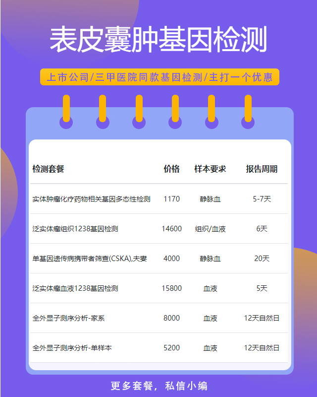 珠海表皮囊腫基因檢測能查出癌癥嗎