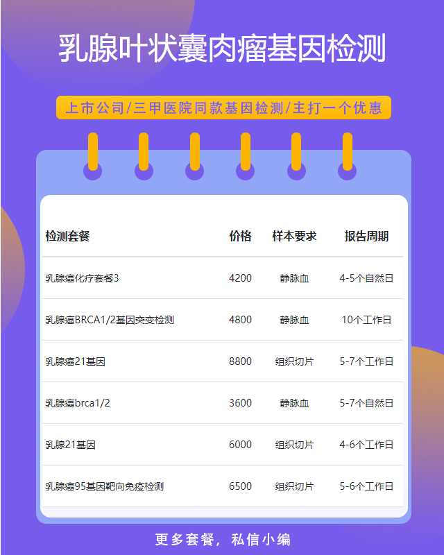 漳州乳腺葉狀囊肉瘤基因檢測哪里最好