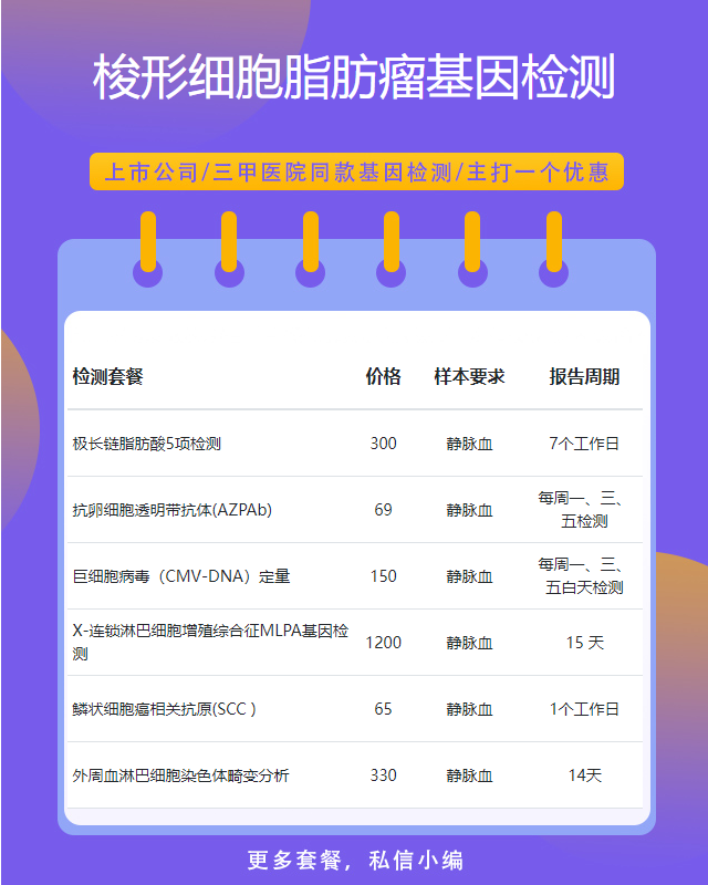 汕頭梭形細胞脂肪瘤基因檢測哪個機構好