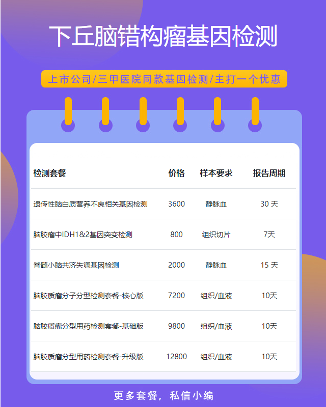 安慶下丘腦錯構瘤基因檢測需要帶什么