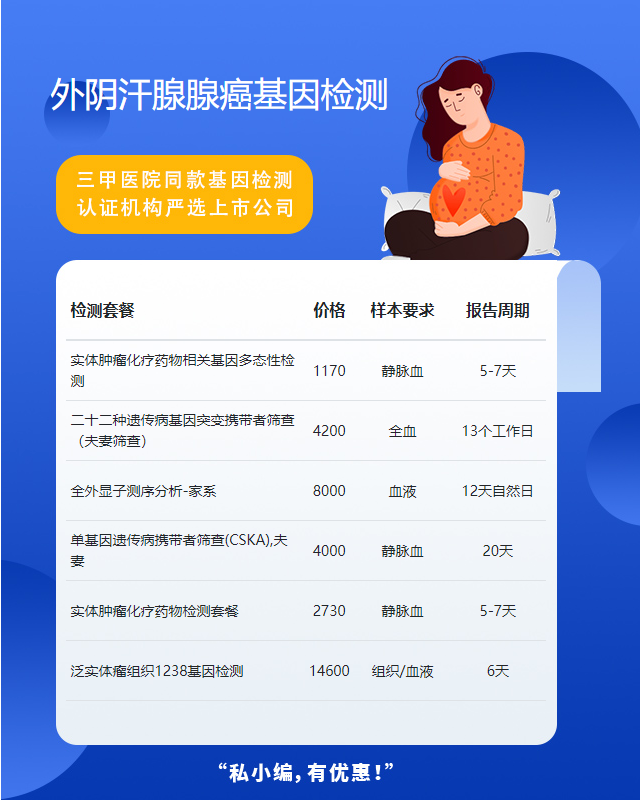 菏澤外陰汗腺腺癌基因檢測的費(fèi)用大概多少