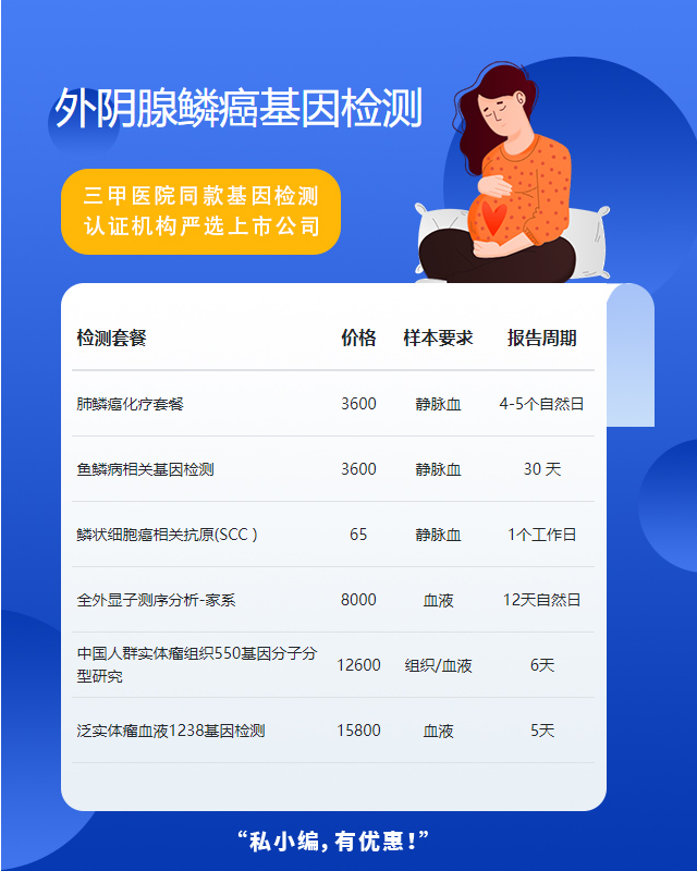 菏澤外陰腺鱗癌基因檢測提供哪些樣本