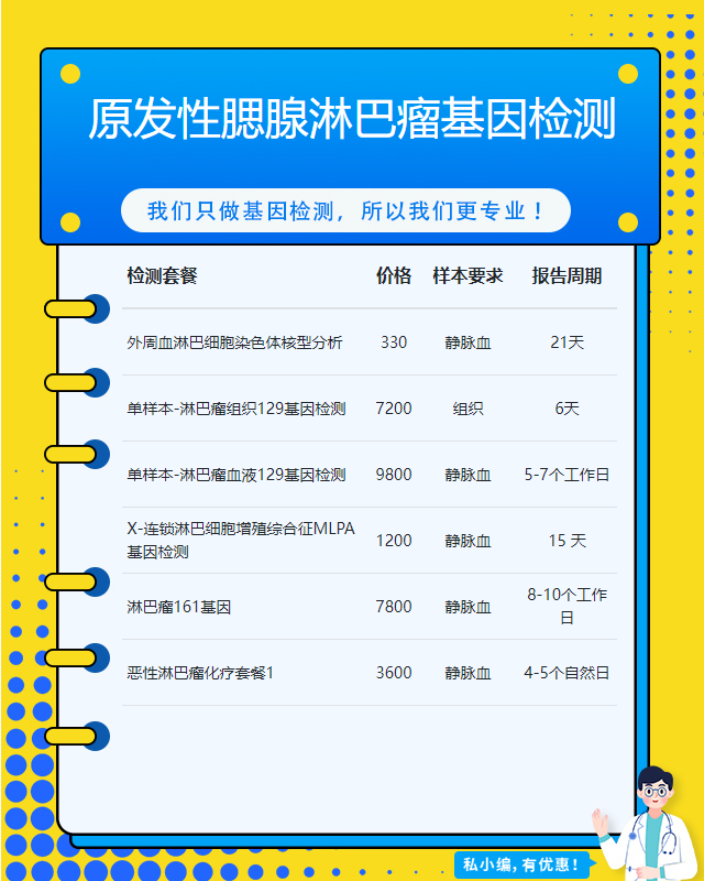 溫州原發(fā)性腮腺淋巴瘤基因檢測(cè)要什么樣本