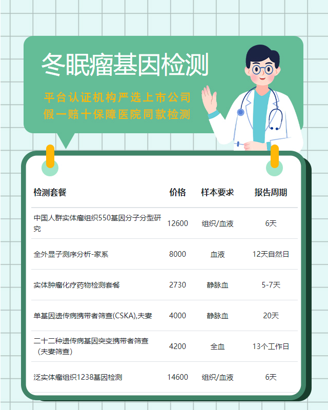 揚(yáng)州冬眠瘤基因檢測(cè)一般多久結(jié)報(bào)告