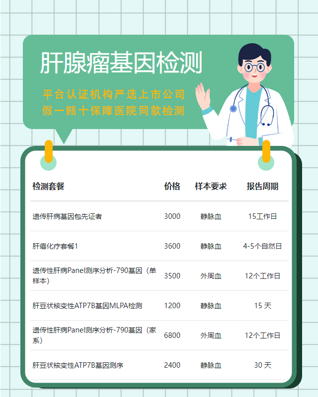 淮南肝腺瘤基因檢測在哪里做權威